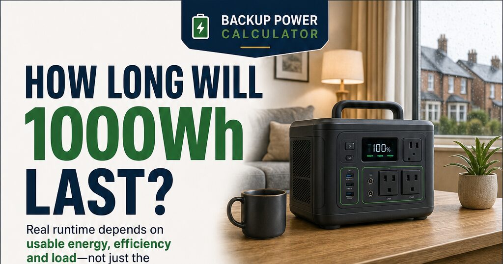 How Long Will a 1000Wh Power Station Last?