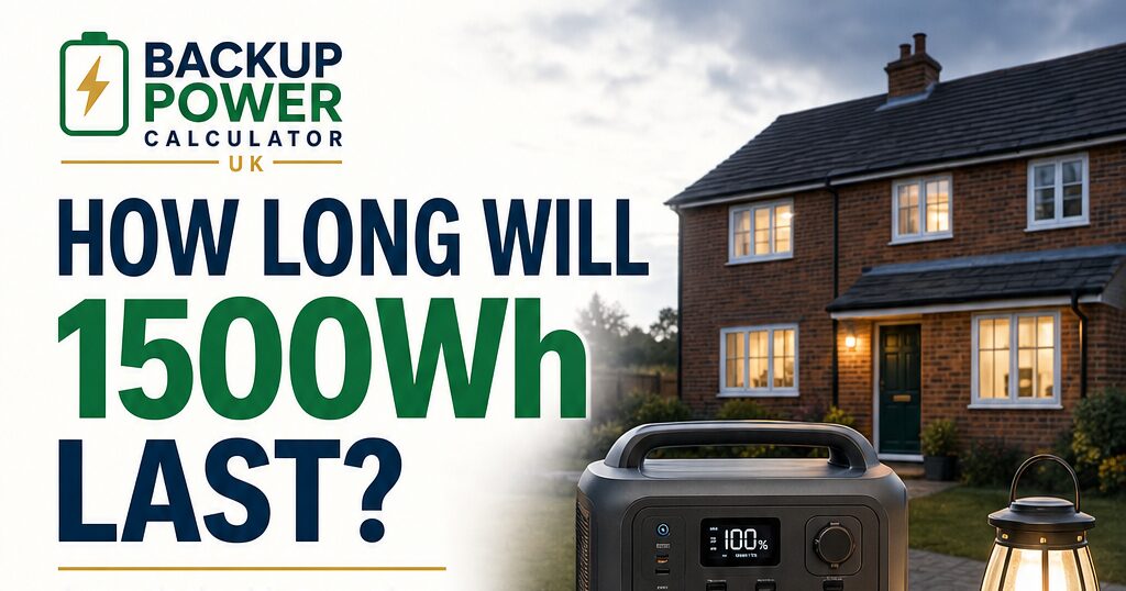 How Long Will a 1500Wh Battery Last During a Power Cut?