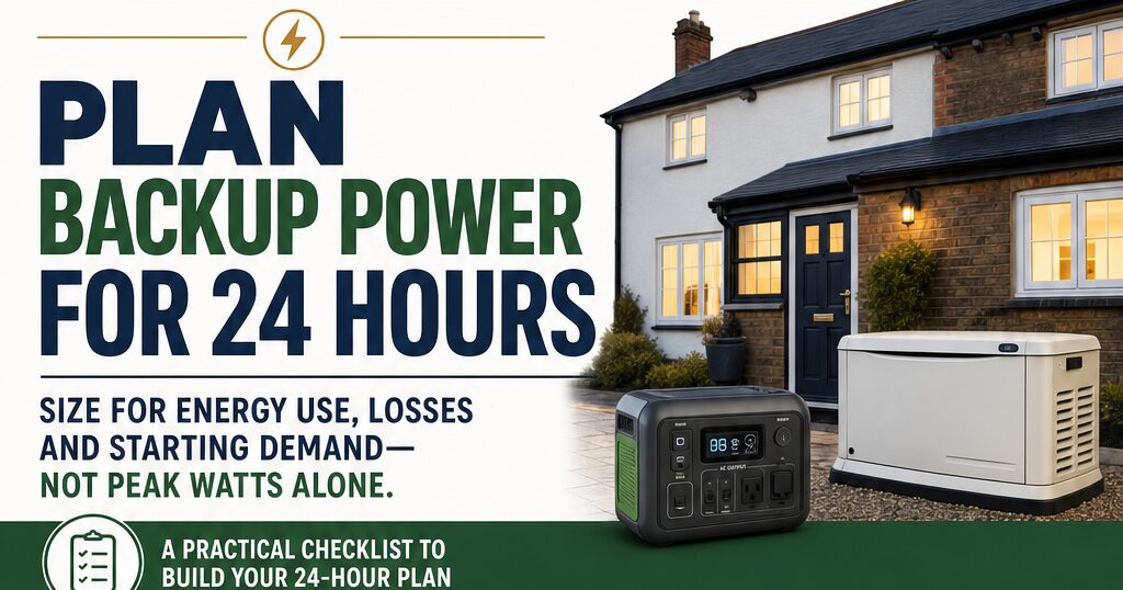 How Much Backup Power Do You Need for a 24-Hour Power Cut?