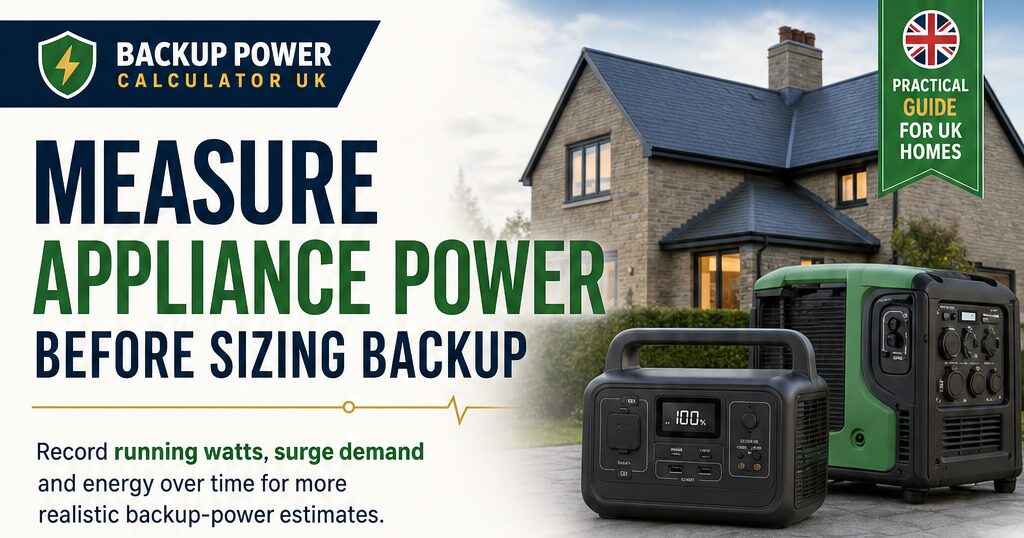 How to Measure an Appliance’s Power Use Before Choosing Backup Power